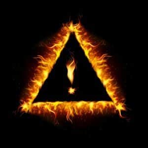 Fiery Danger Sign