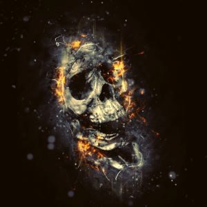 Skull in Flames