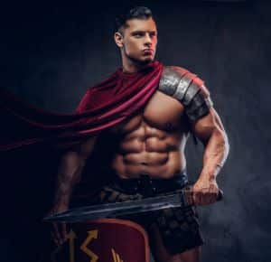 Brutal ancient Greece warrior