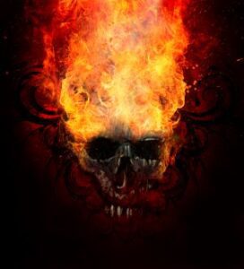 Burn skull
